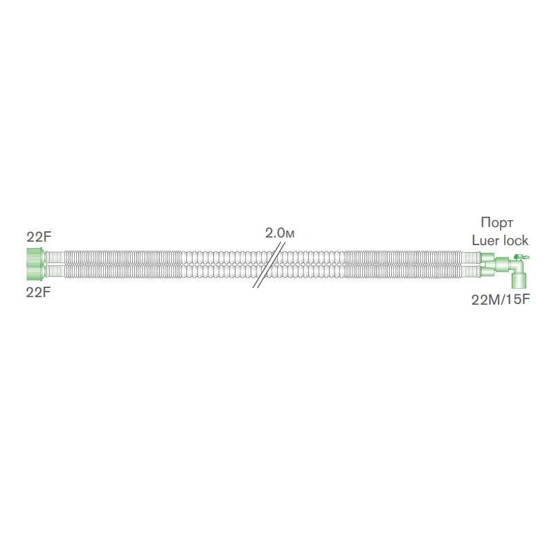 Дихальна система Compact педіатрична, довжина 2 м (m)